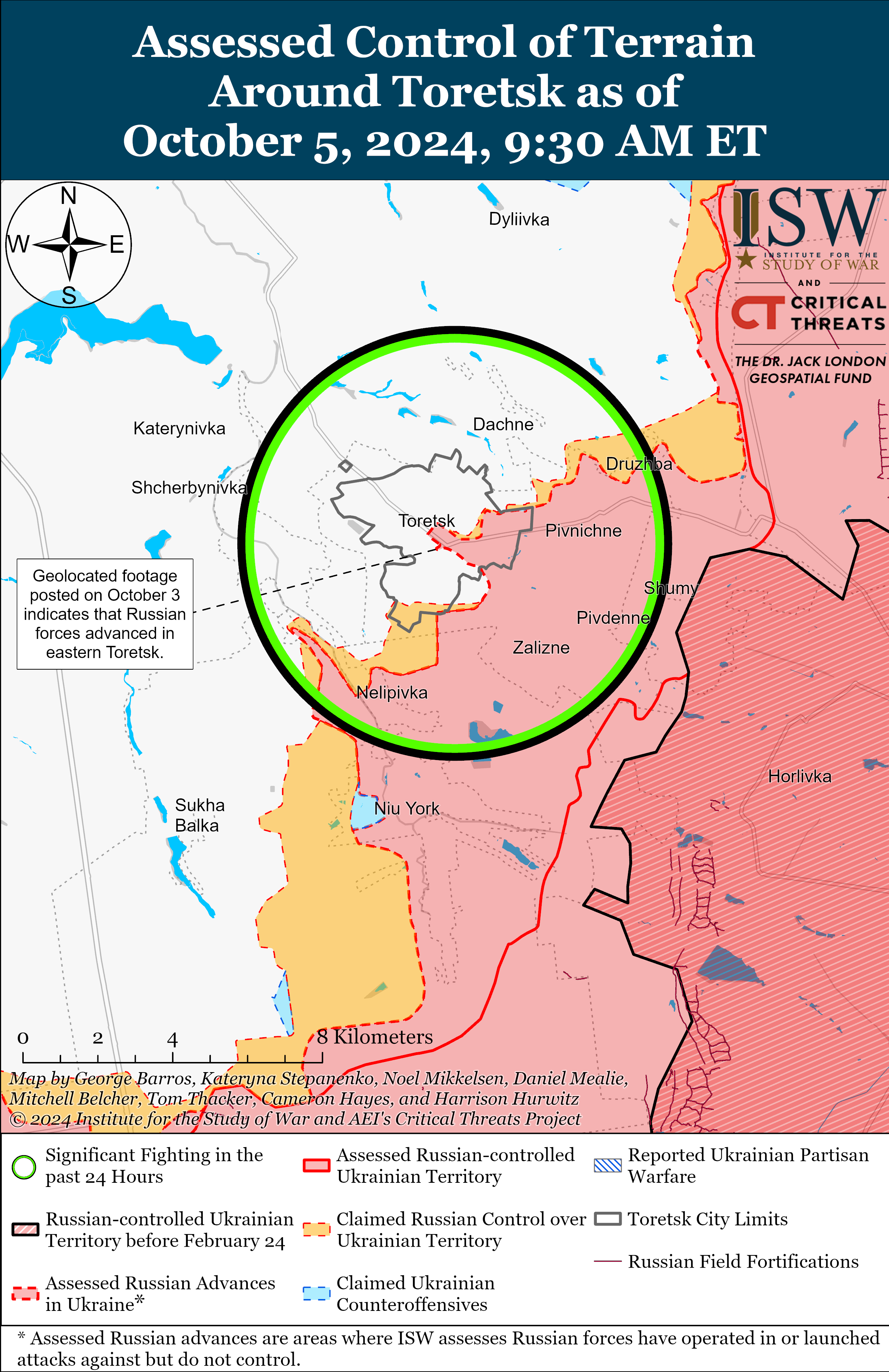 Россияне продвинулись в Курской области и на трех направлениях в Украине: карты ISW