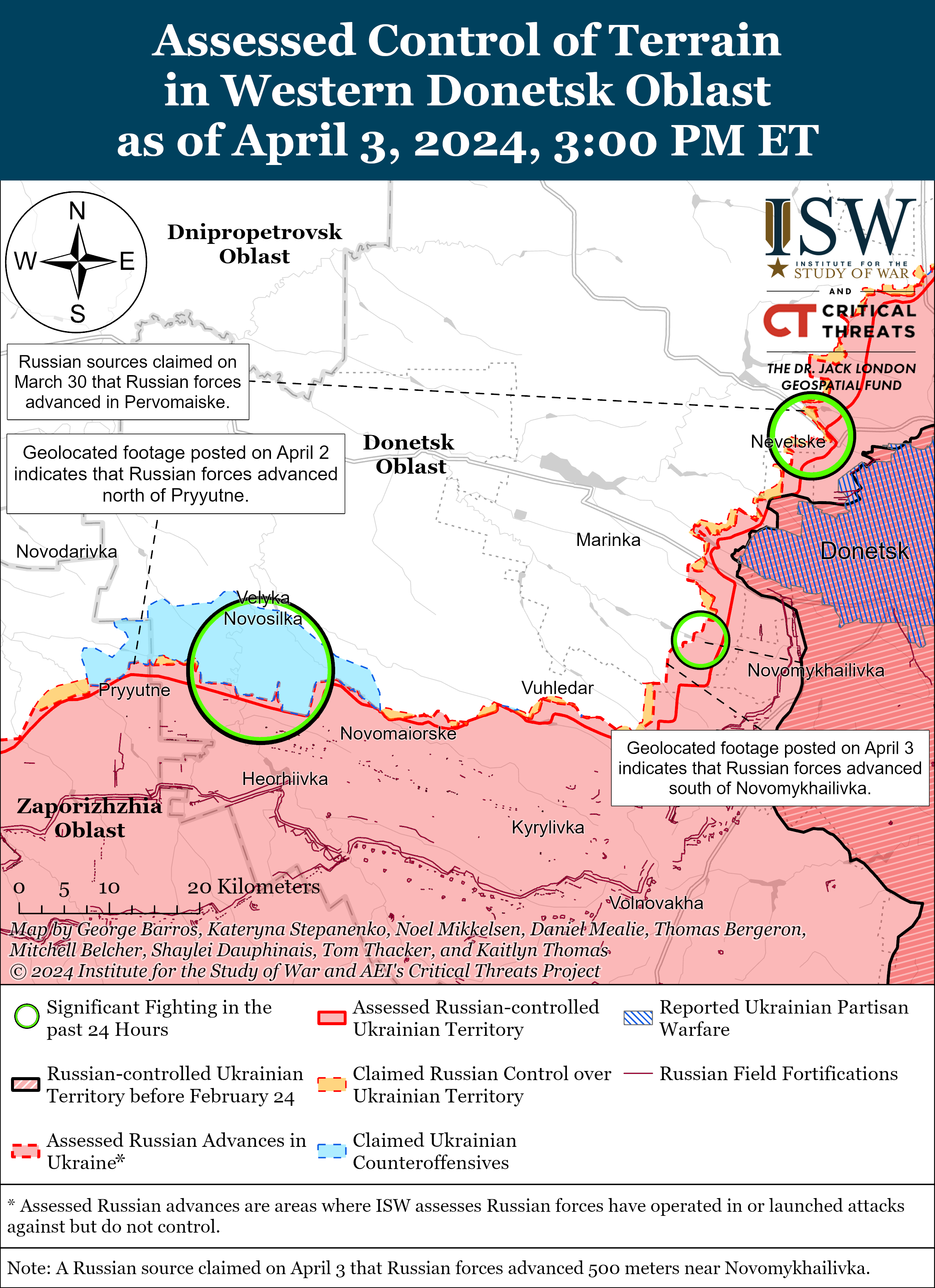 Россияне активизируют штурмы на Лиманском направлении: карты ISW