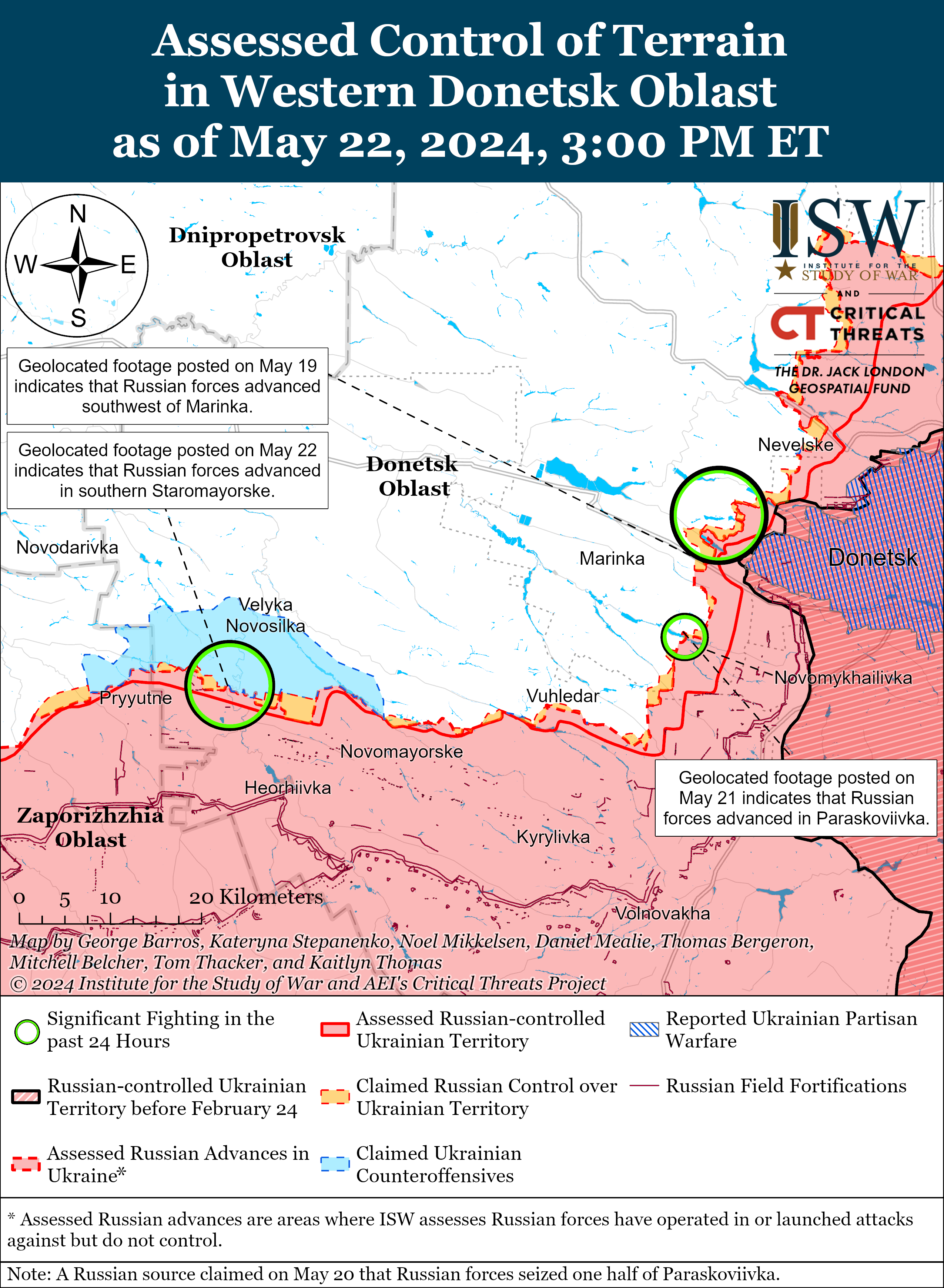 Ситуация в Волчанске динамичная, у ВСУ тоже есть продвижение: карты ISW
