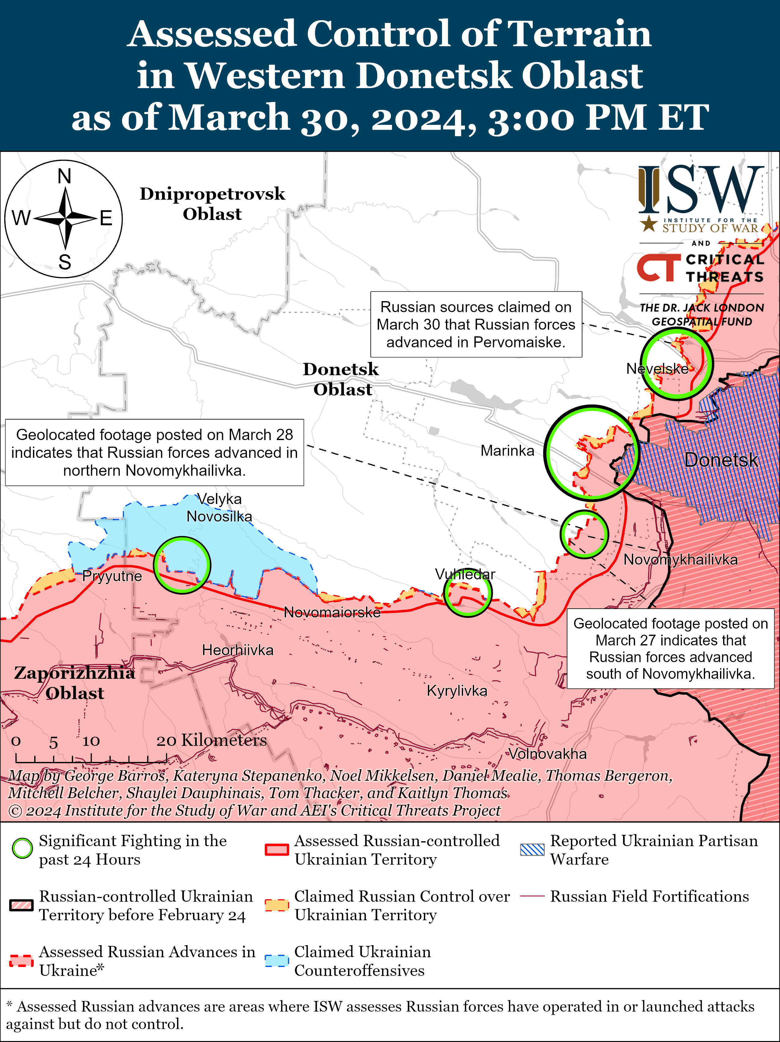 Россияне сосредотачиваются на Лиманском направлении: карты ISW