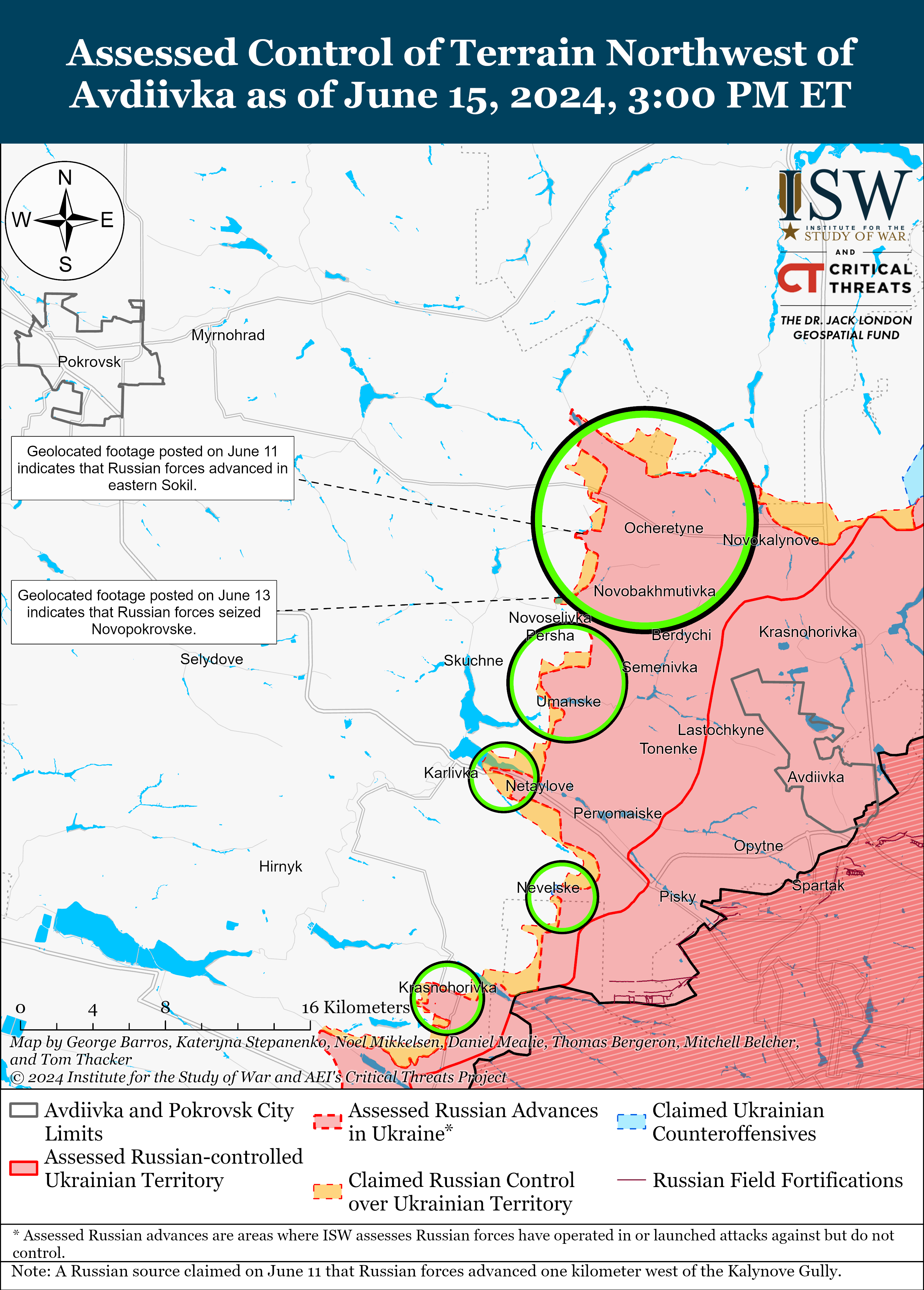 Оккупанты продвинулись под Купянском и Авдеевкой: карты ISW