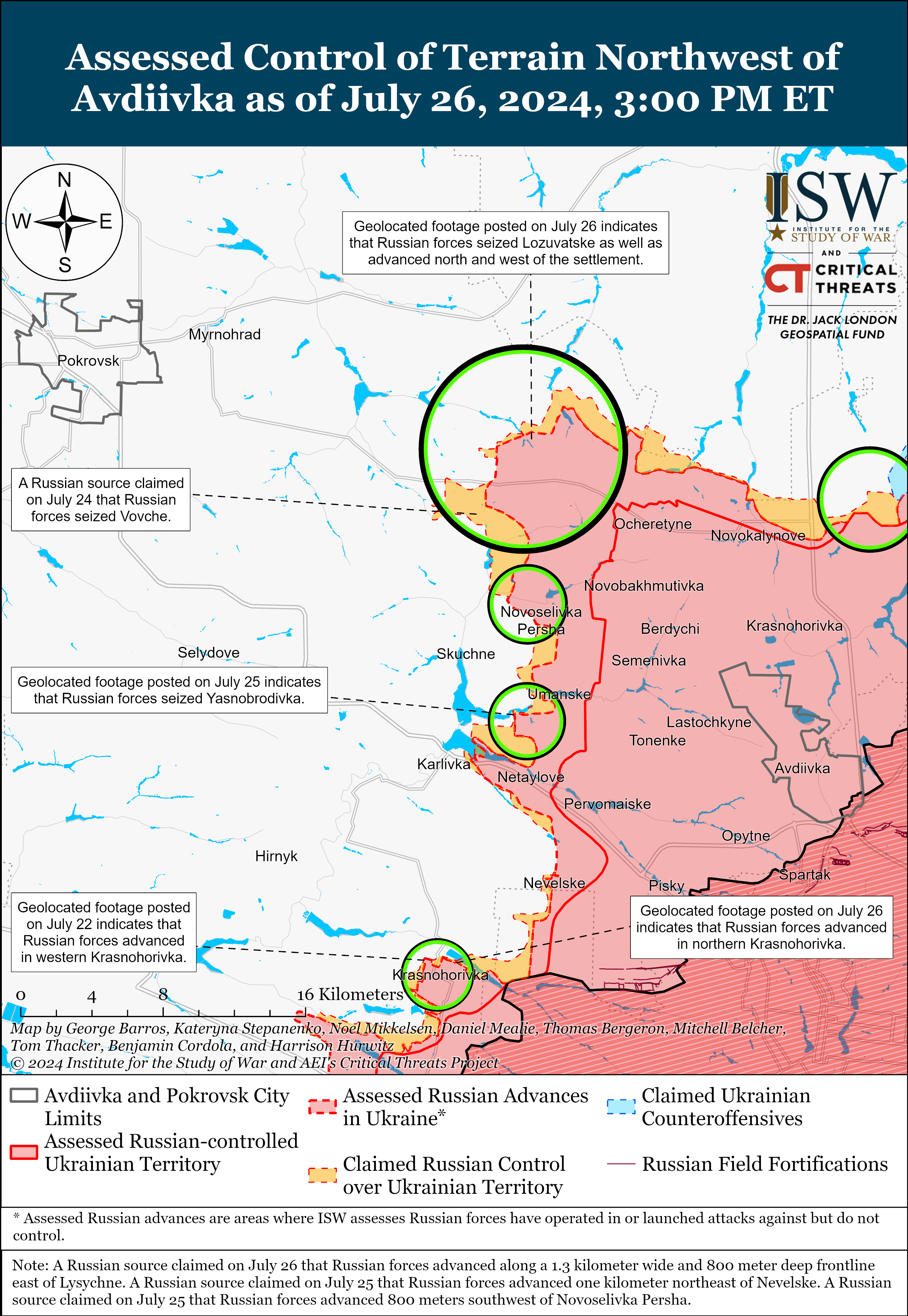 Россияне, вероятно, захватили два села в Донецкой области: карты ISW