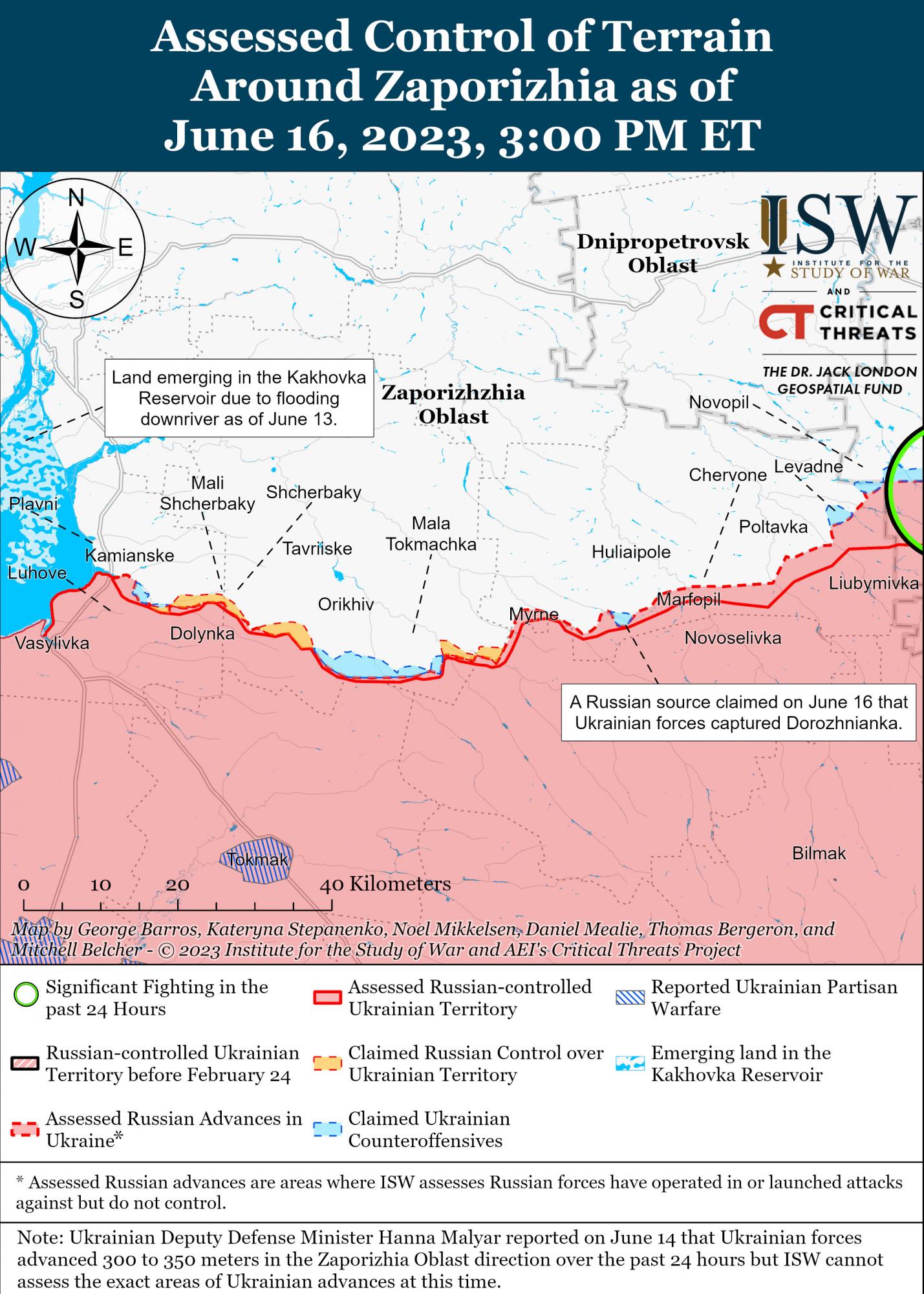 ЗСУ витісняють росіян з позицій під Бахмутом: карта боїв ISW