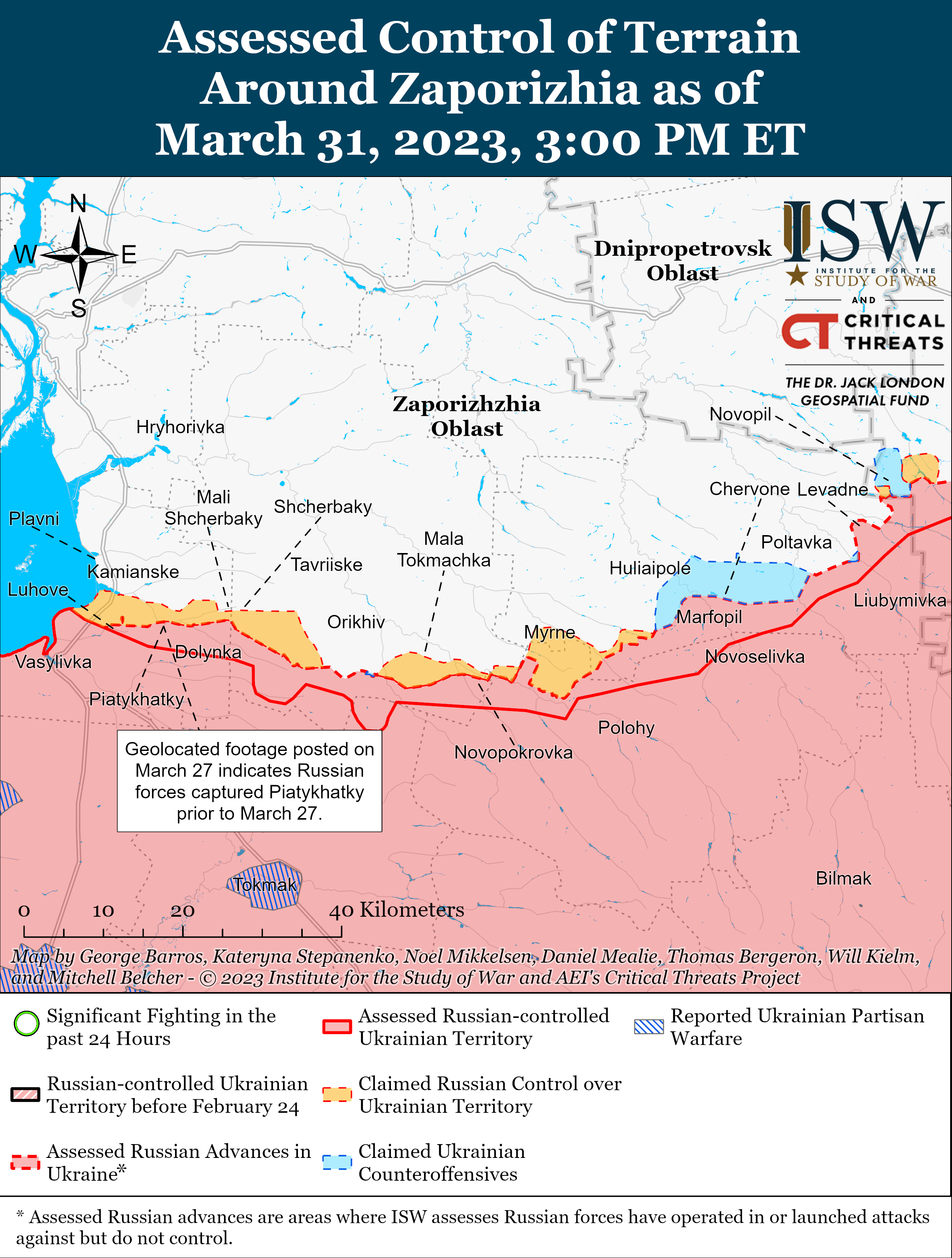 ВСУ возобновили позиции вокруг Бахмута: карты боев ISW