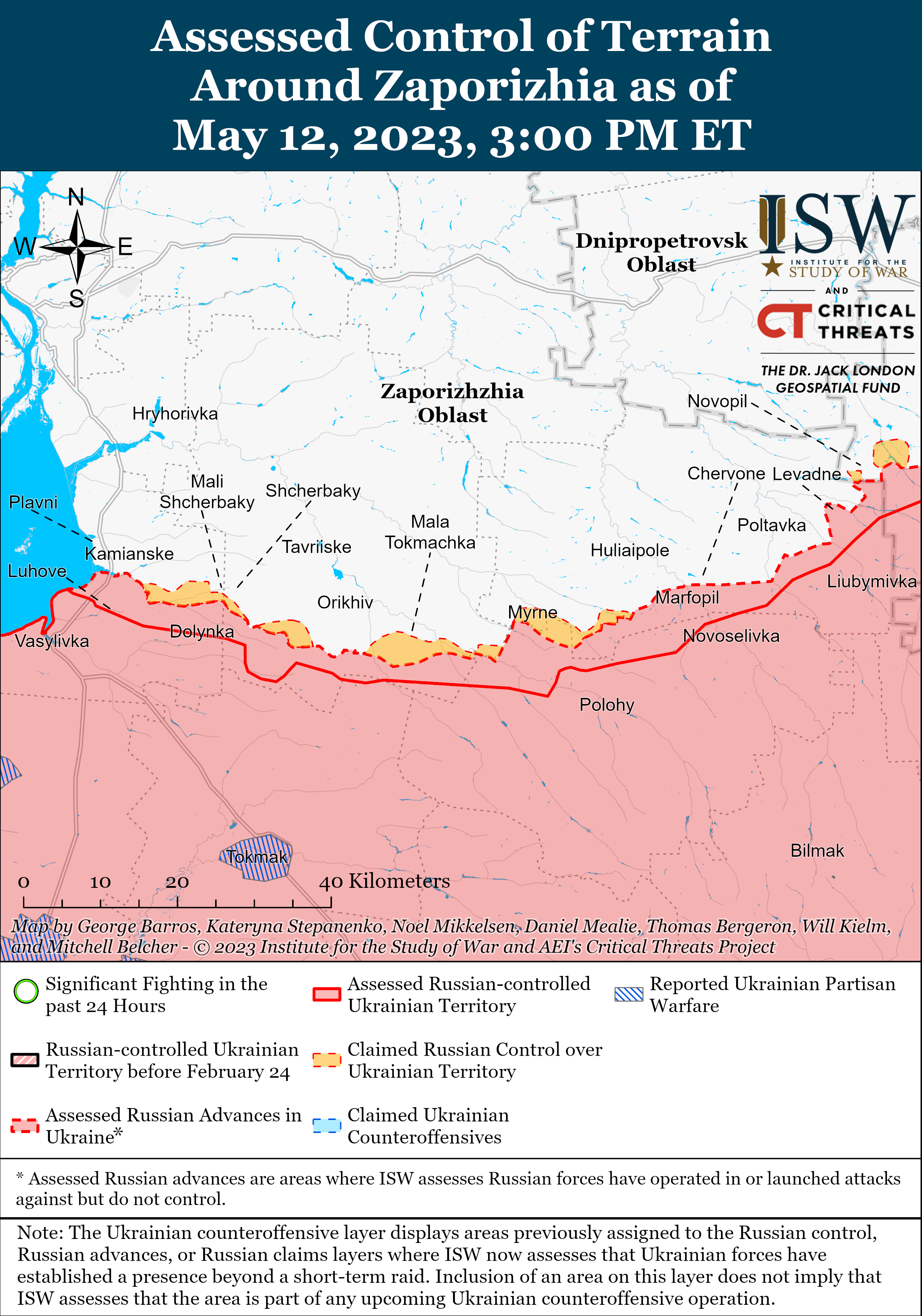 Украинские военные обстреливают тыл врага в Луганской области: карты боев ISW