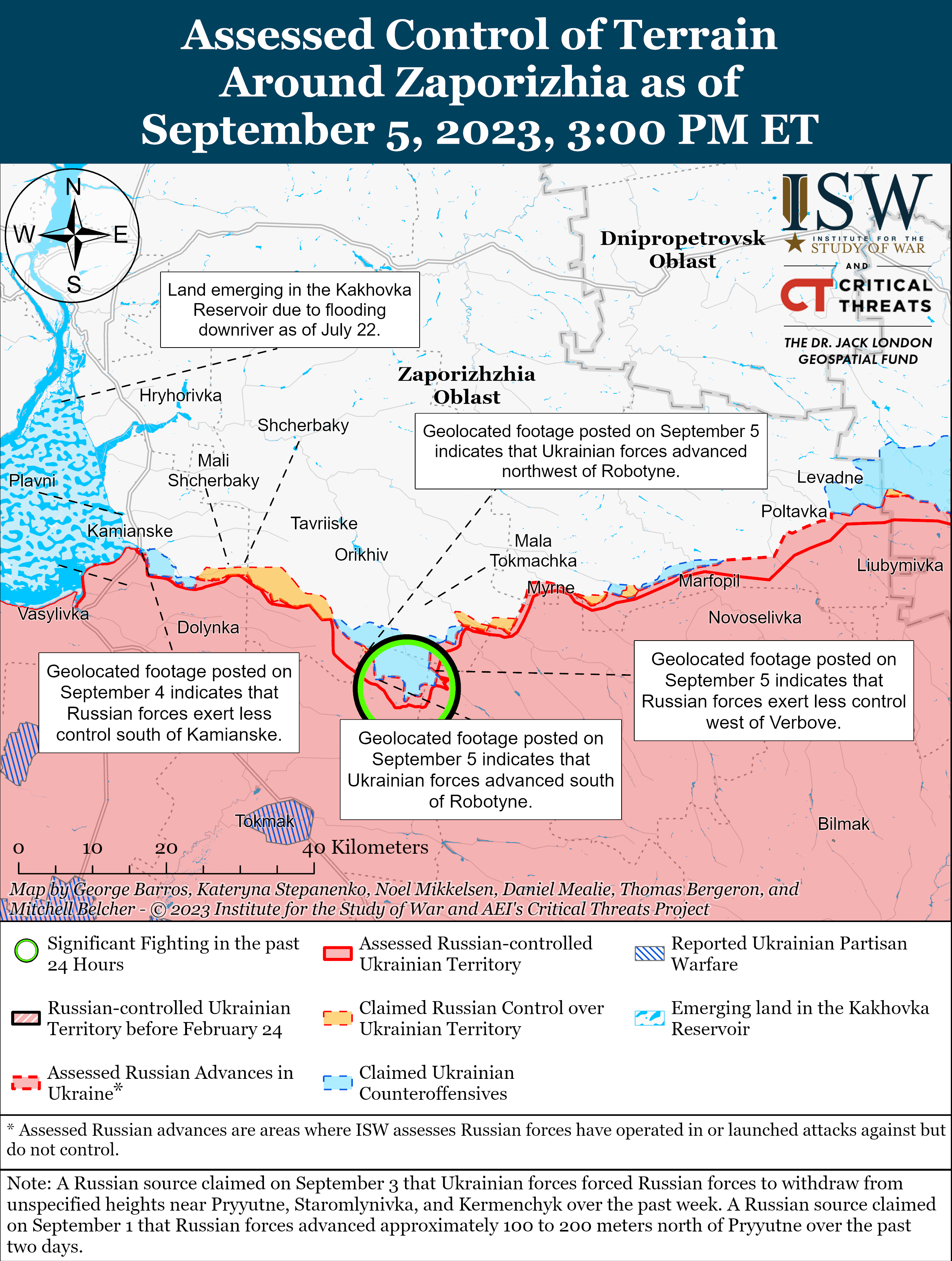 Украинские войска продвинулись на нескольких направлениях: карты боев ISW