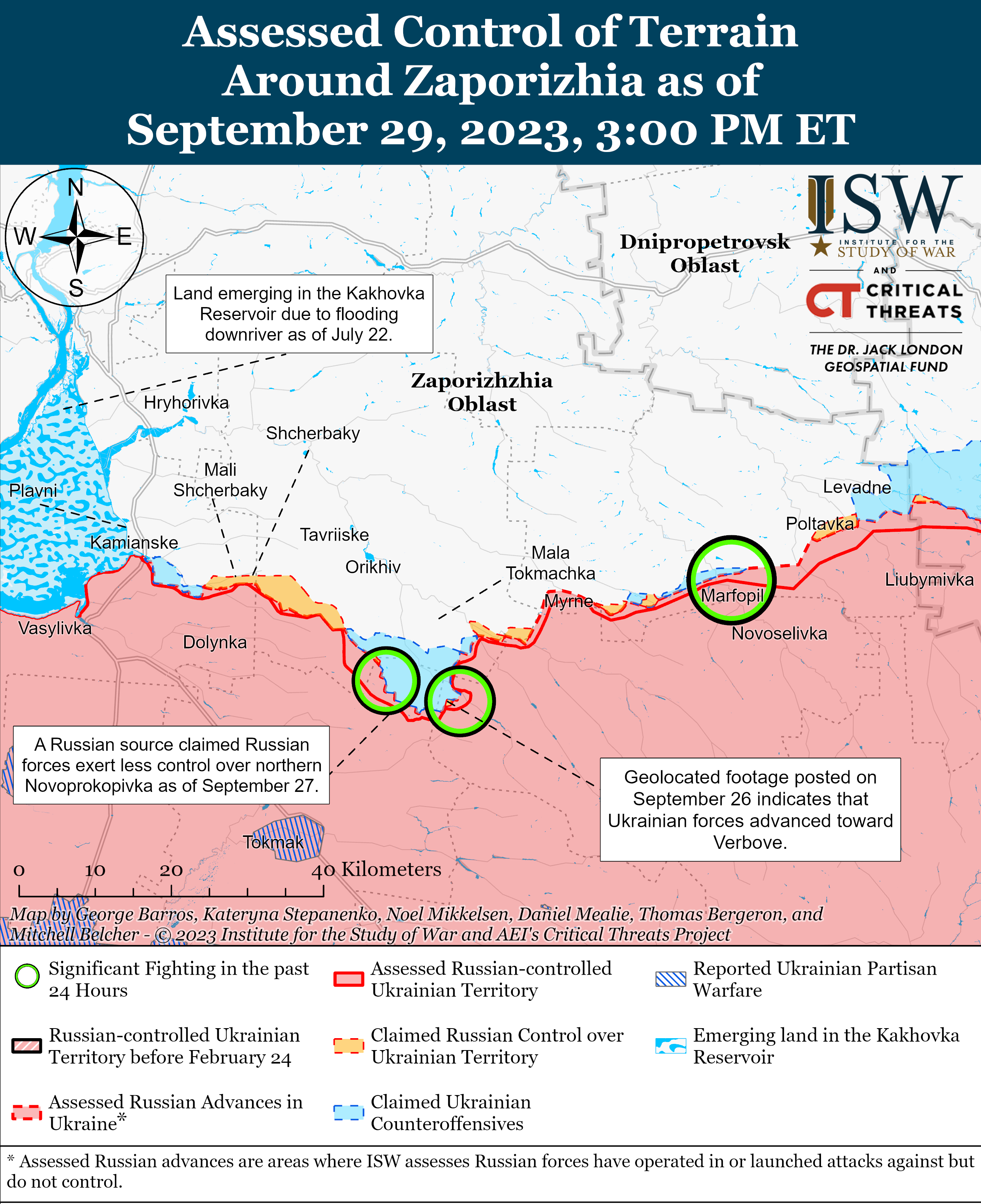 ВСУ продвинулись вблизи Клещиевки на Бахмутском направлении: карты боев ISW