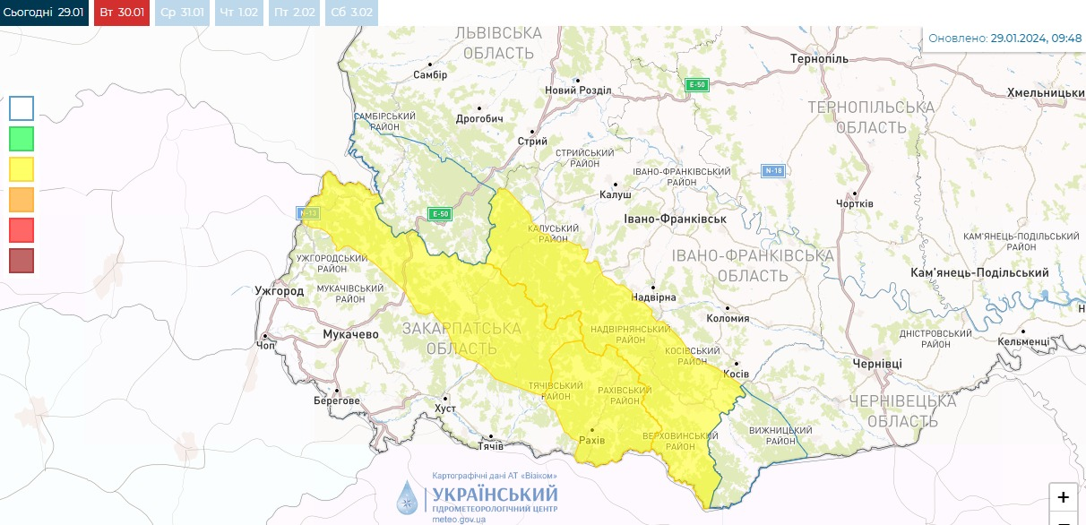 Мінлива хмарність, але без опадів. Місцями прогріє до +7: погода на сьогодні