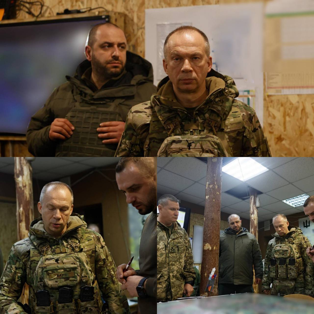 Сырский и Умеров посетили передовые командные пункты на фронте