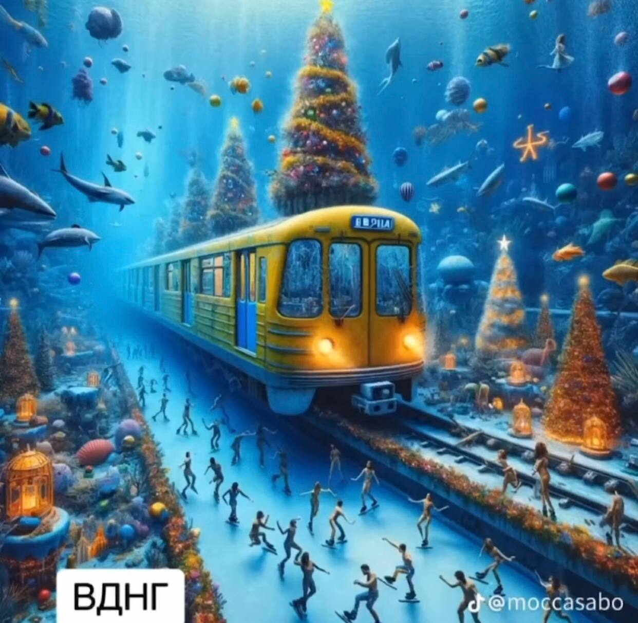 L'intelligenza artificiale ha mostrato come appaiono le stazioni della metropolitana chiuse a Kiev sott'acqua (foto)