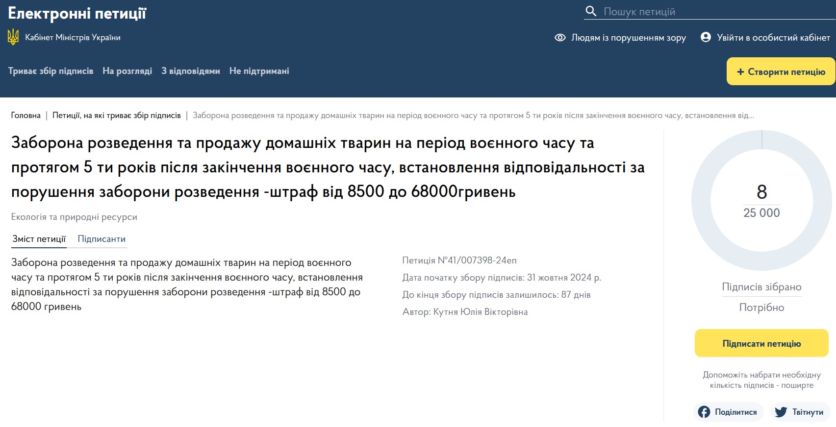 В Україні пропонують заборонити розводити домашніх тварин: деталі