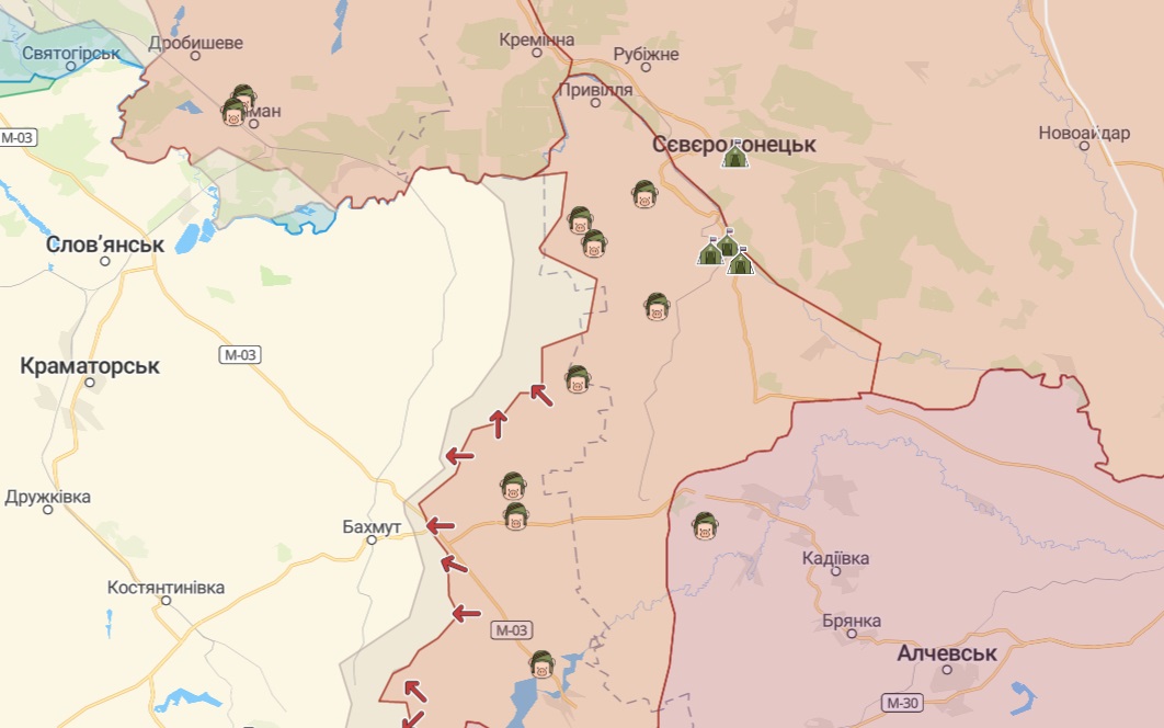 Свежая карта войны в Украине: оккупанты теряют оперативный контроль на левом берегу Оскола