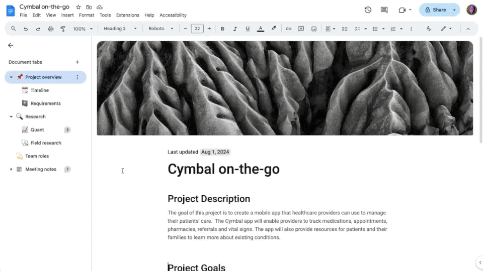 Google Docs добавляет функцию, которая облегчит работу с большими текстами