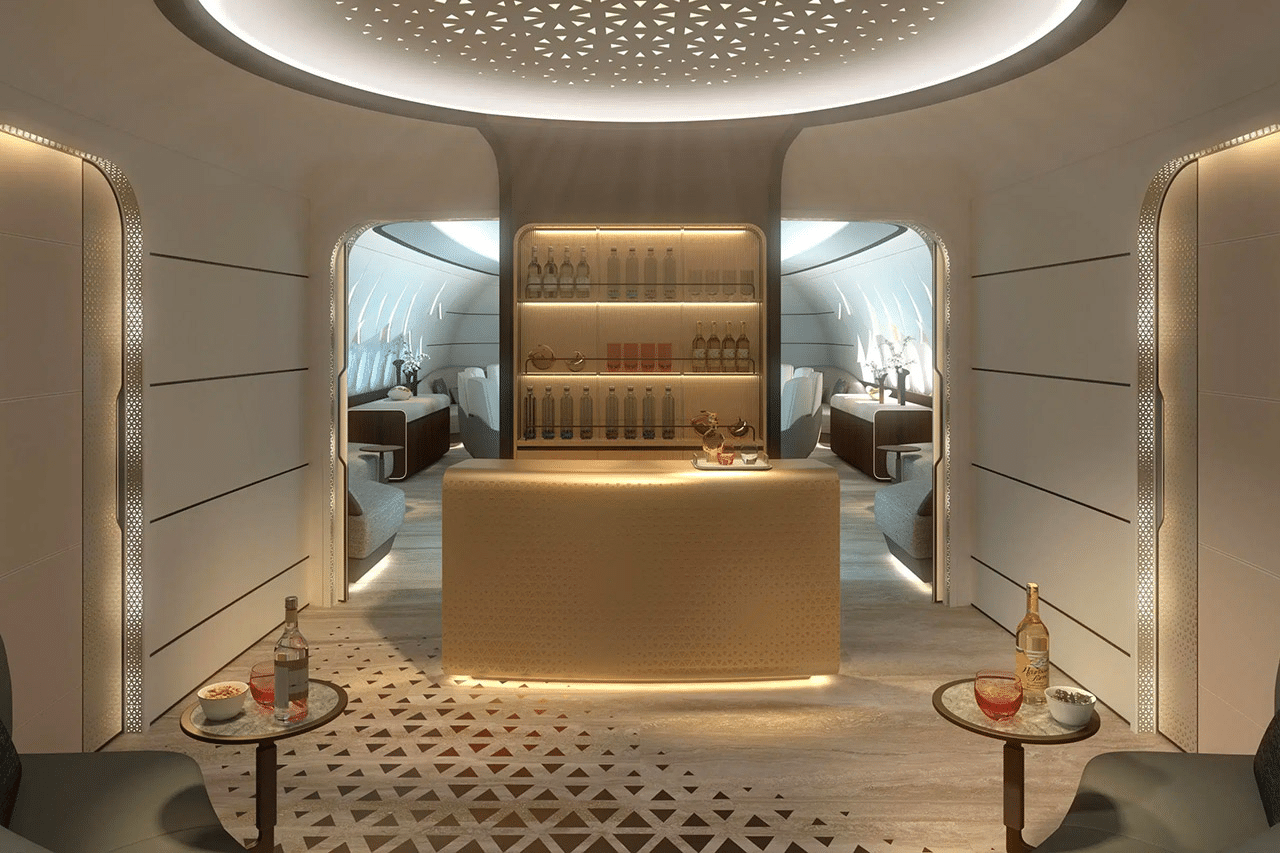 Как выглядит внутри самый большой двухмоторный самолет Boeing BBJ: просто королевские хоромы