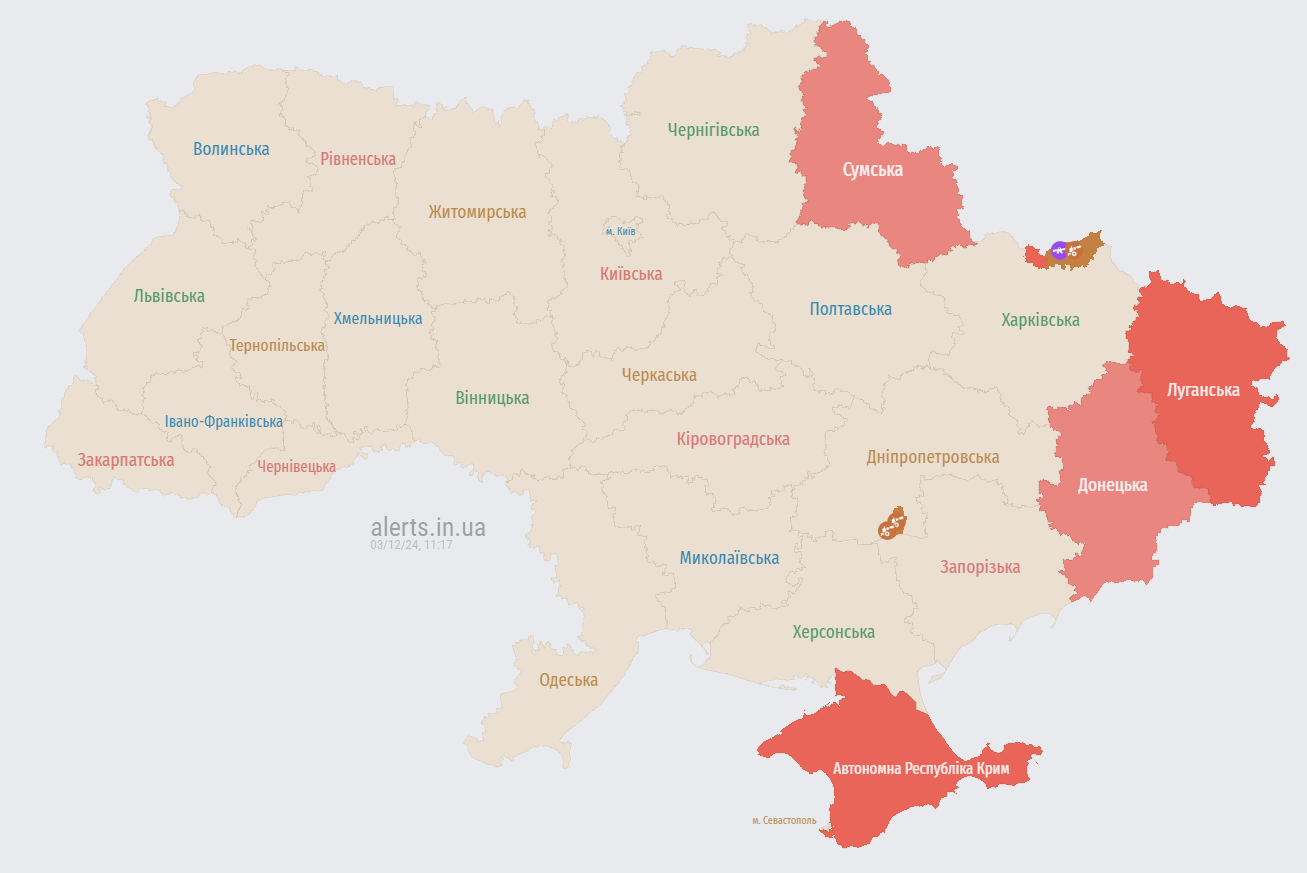 В Україні оголошено масштабну тривогу через зліт російського МіГ-31К
