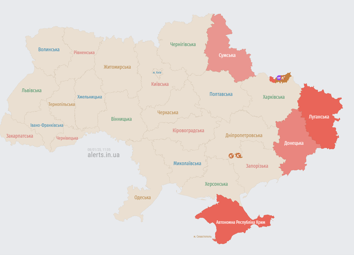 В Україні оголошено масштабну тривогу через зліт російського МіГ-31К