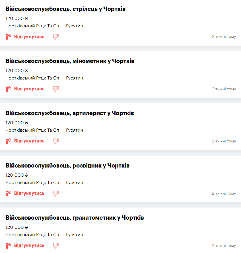 Потрібні не лише штурмовики. Найцікавіші вакансії ЗСУ в тилу і на передовій