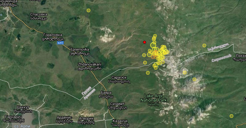 У Грузії стався землетрус магнітудою 4,1