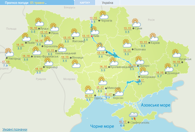 Сухо и солнечно: какой будет погода в Украине сегодня