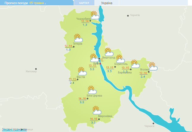 Сухо и солнечно: какой будет погода в Украине сегодня