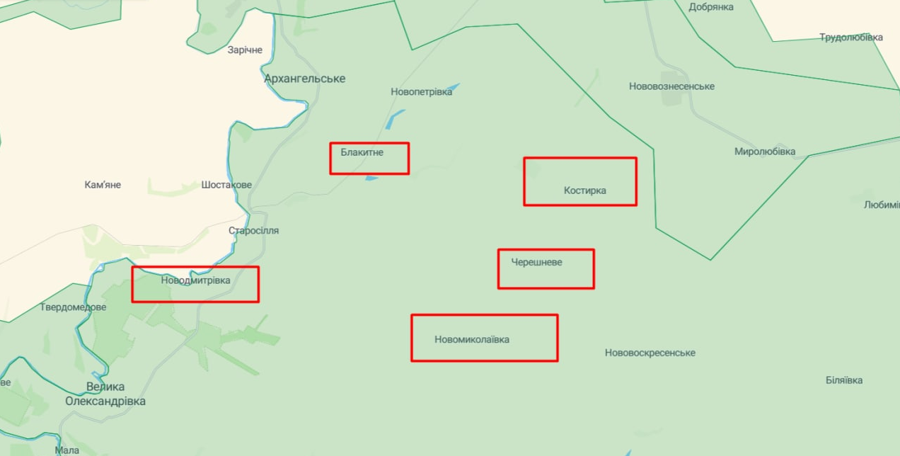 ВСУ стабилизировали ситуацию в шести освобожденных селах Херсонской области