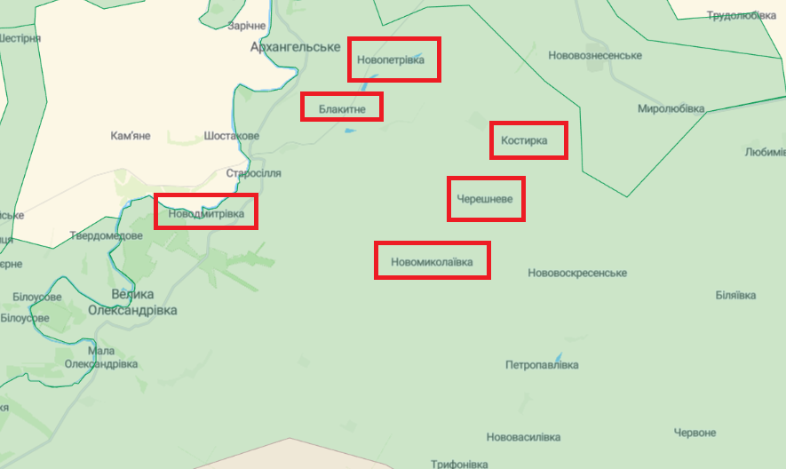 ЗСУ стабілізували ситуацію у шести звільнених селах Херсонської області