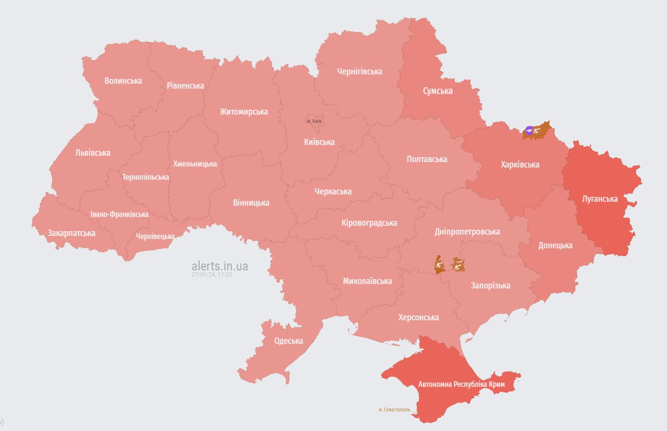 В Украине объявлена масштабная тревога из-за российских МиГ-31К: зафиксированы пуски 