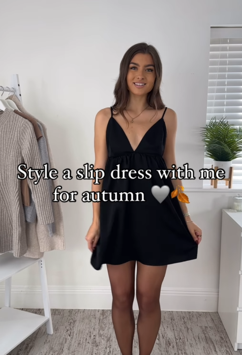 Як створити осінній "лук" з легкою сукнею. Стильно, тепло і легко (відео)