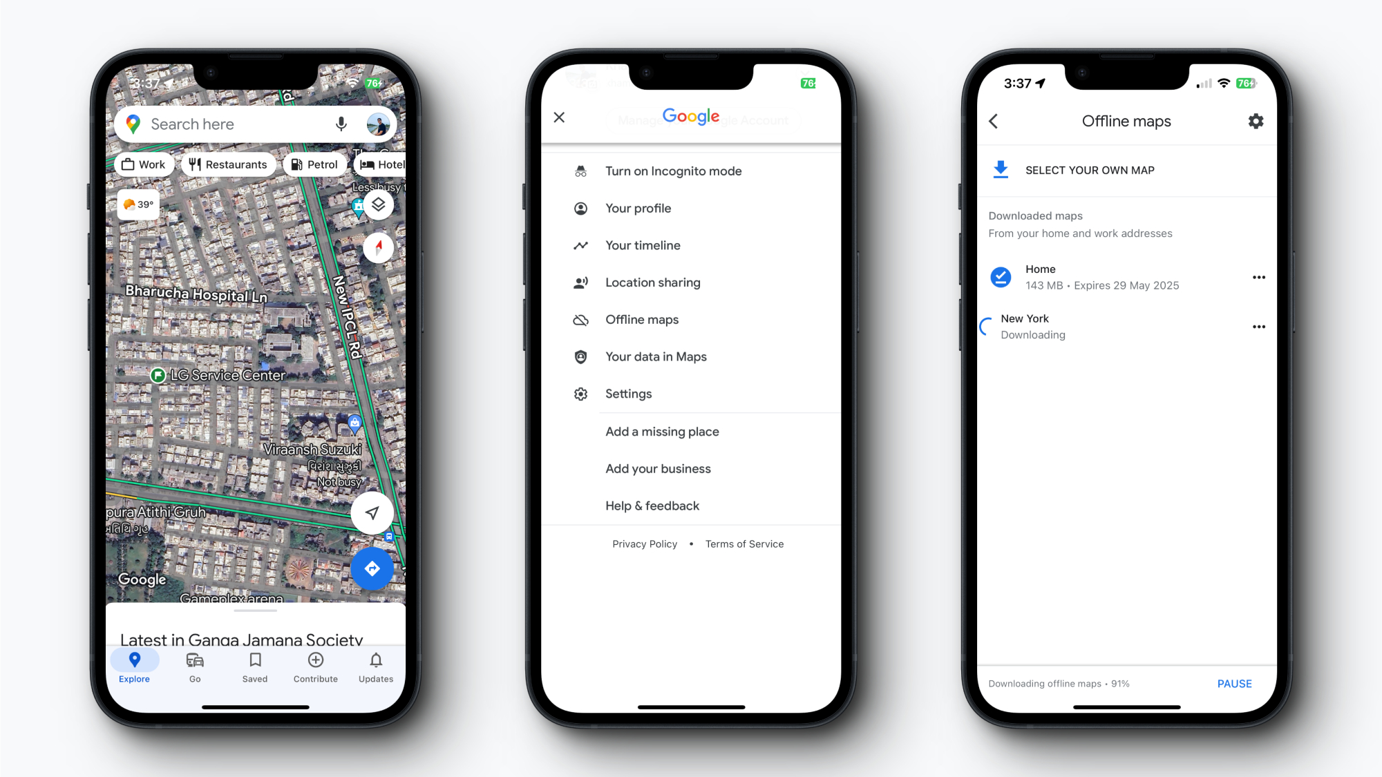 Как сохранить места и области в Google Maps, прежде чем вы останетесь без  связи. Читайте на UKR.NET