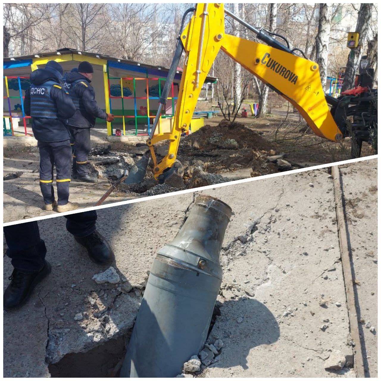 В Николаеве коммунальщики убирают снаряды после российских обстрелов