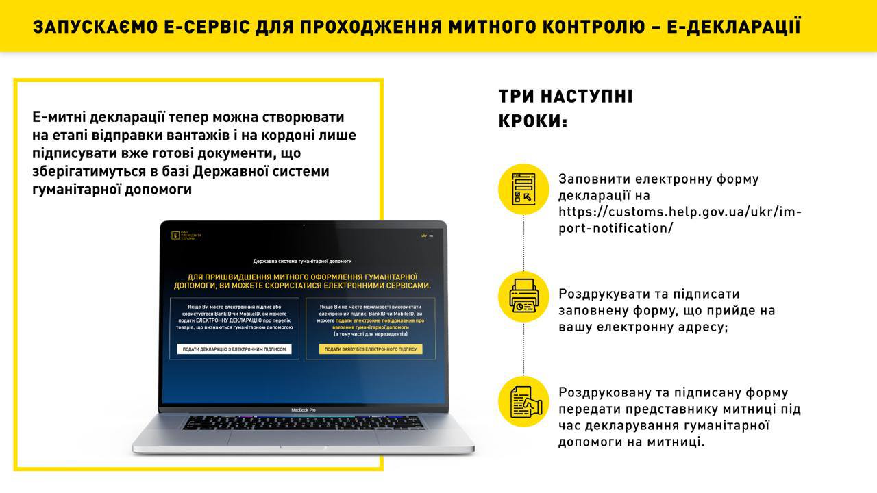 Заработала таможенная е-декларация для гуманитарки: как воспользоваться