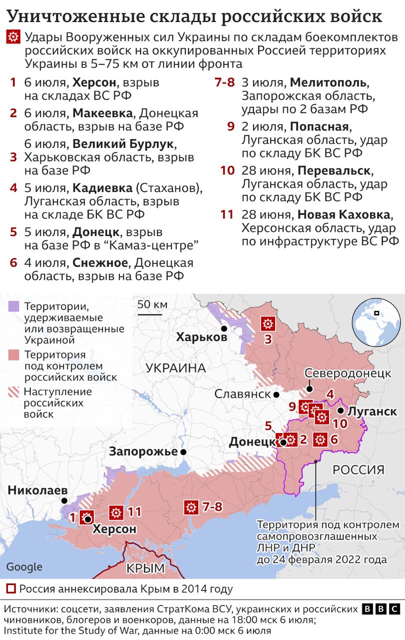 Оккупанты стремительно теряют склады боеприпасов: сколько ВСУ уничтожили за неделю