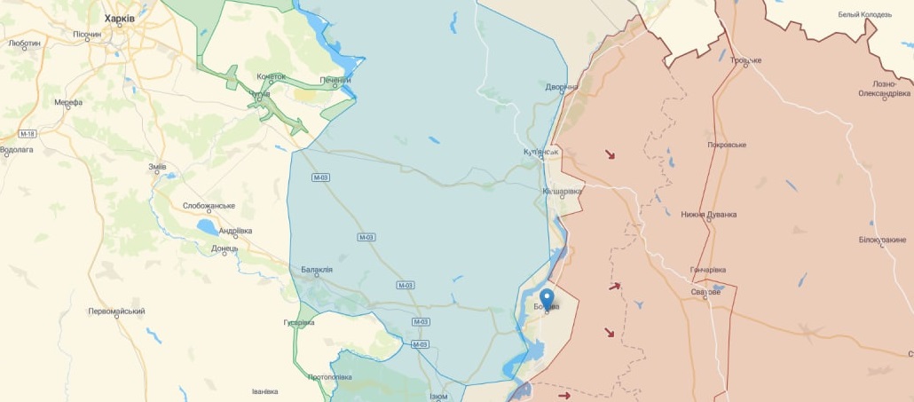 Свіжа карта бойових дій в Україні: ЗСУ почали просуватися в Донецькій області