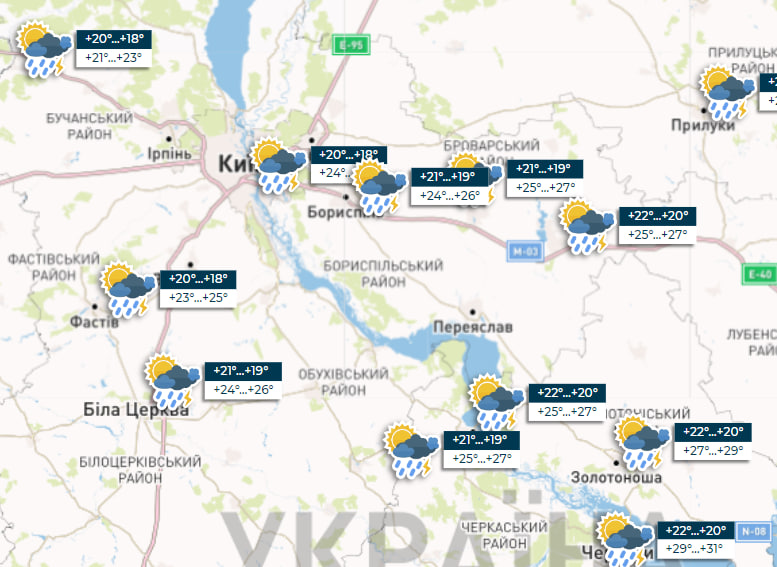 Грозы, град и шквалы ветра, но местами жара до +38: прогноз погоды на сегодня