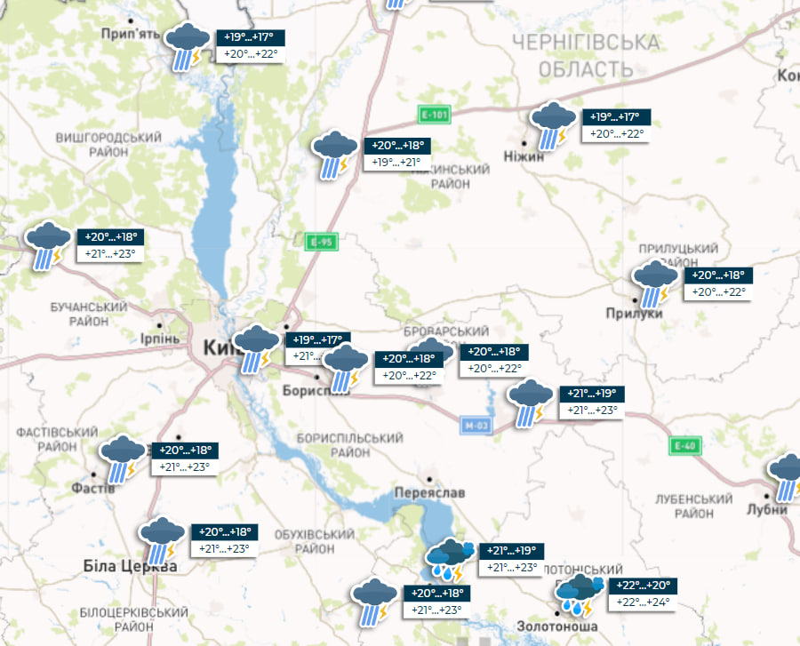 Дожди с грозами, а местами град: синоптики рассказали, где ждать непогоды завтра
