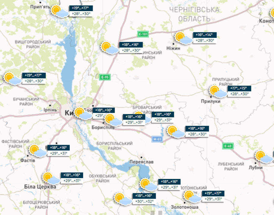 Местами прогреет до +35, но в некоторых областях кратковременные дожди: погода на сегодня