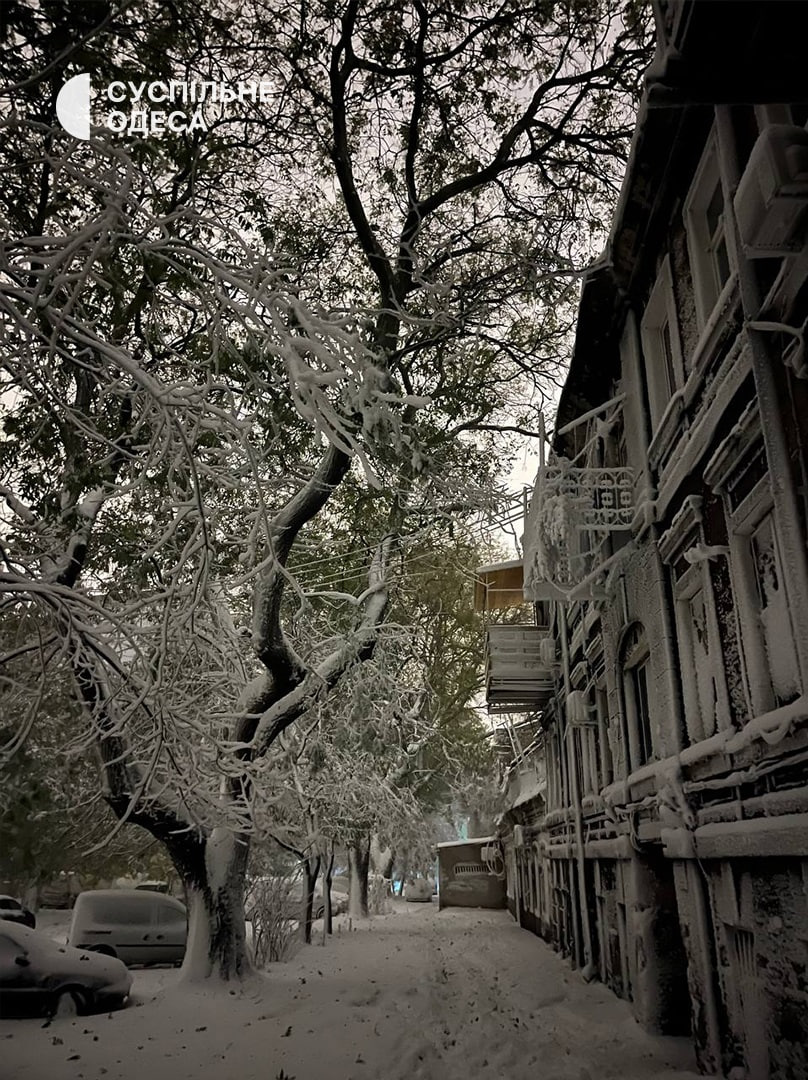 Непогода в Украине. Невероятные кадры метели в Киеве и Одессе