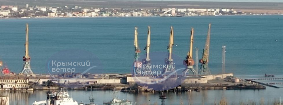 У мережі показали момент прильоту по кораблю "Новочеркаськ" (відео)
