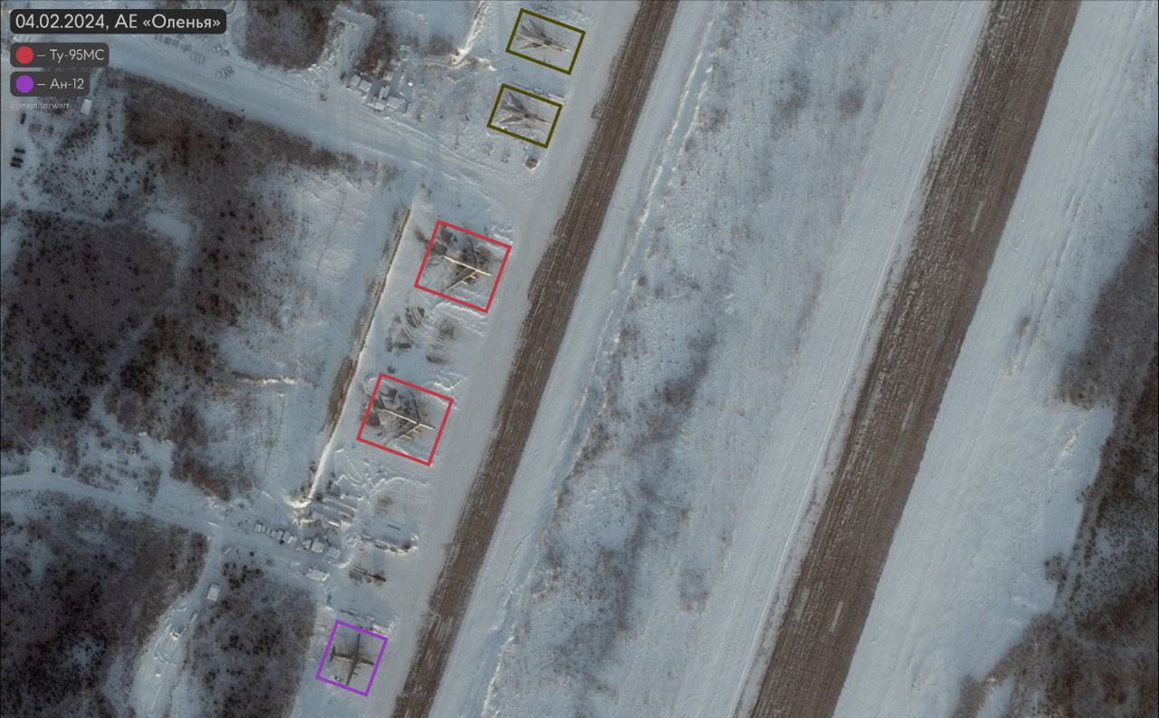 Как выглядит российский аэродром Оленья, с которого взлетают самолеты с ракетами бомбить Украину
