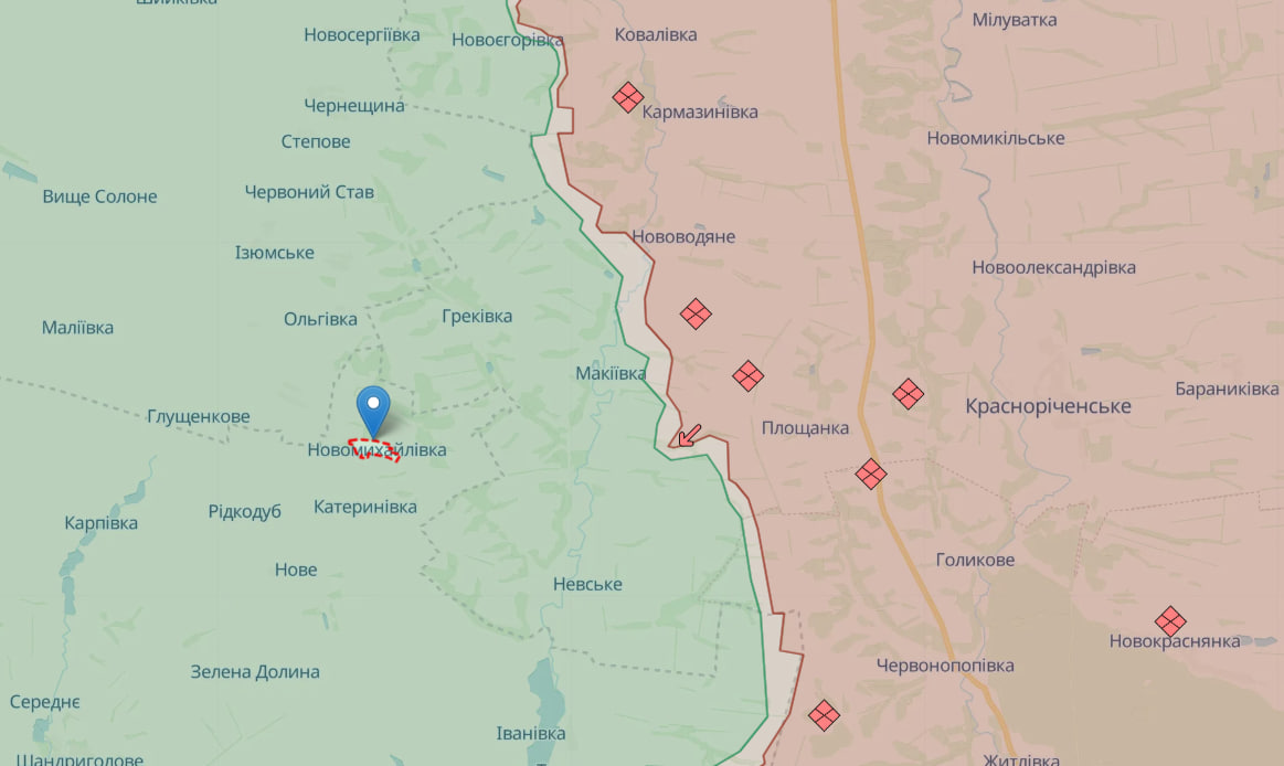 Россияне перебрасывают резервы, чтобы захватить Новомихайловку, - ВСУ