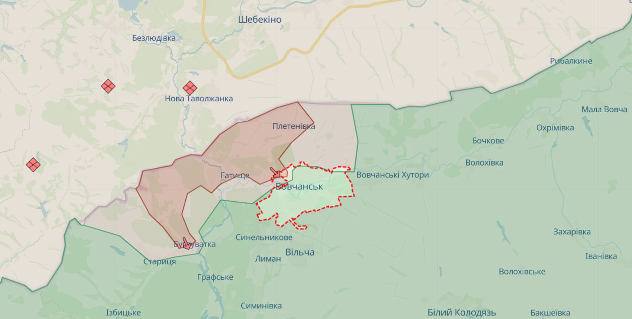 ВСУ частично вытеснили россиян из Волчанска, - Генштаб