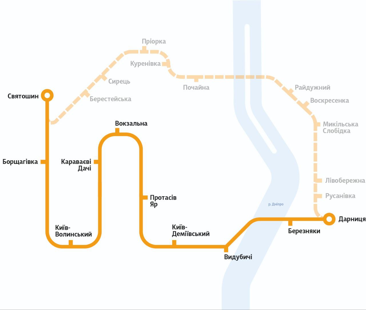 Київська міська електричка змінює графік руху до 12 серпня: як курсуватиме