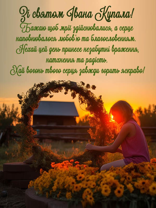 Праздник Ивана Купала и Рождество Иоанна Крестителя: поздравления и открытки