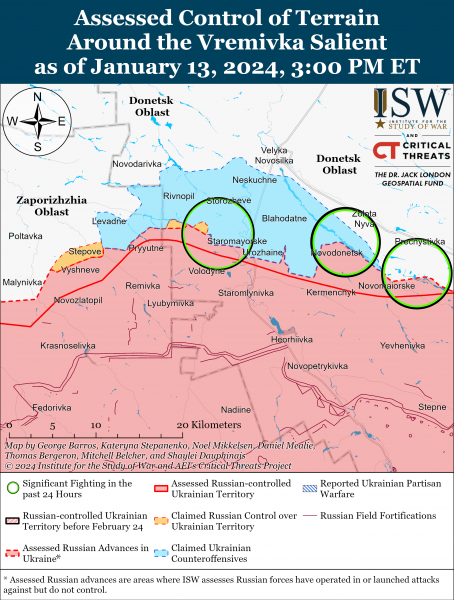 Из-за активности украинских дронов. РФ сбивает собственные БпЛА на левом берегу Днепра: карты ISW