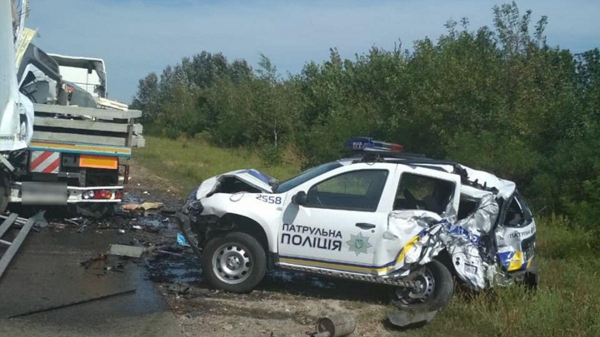 ДТП с патрульными возле Белой Церкви - пострадали двое полицейских |  РБК-Україна