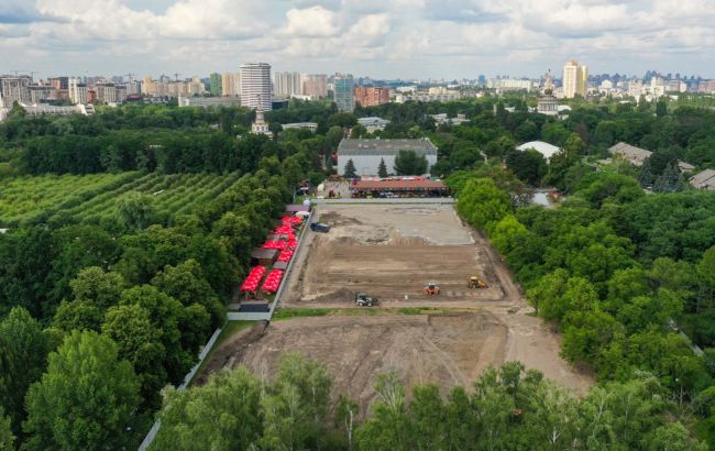 В сети показали строительство уникального урбан-парка на ВДНГ в Киеве