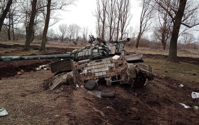 У Чернігівській області знищено танковий підрозділ РФ, який йшов на столицю