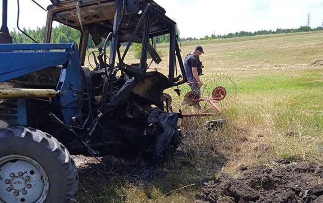 Возле Харькова подорвался трактор, водитель погиб