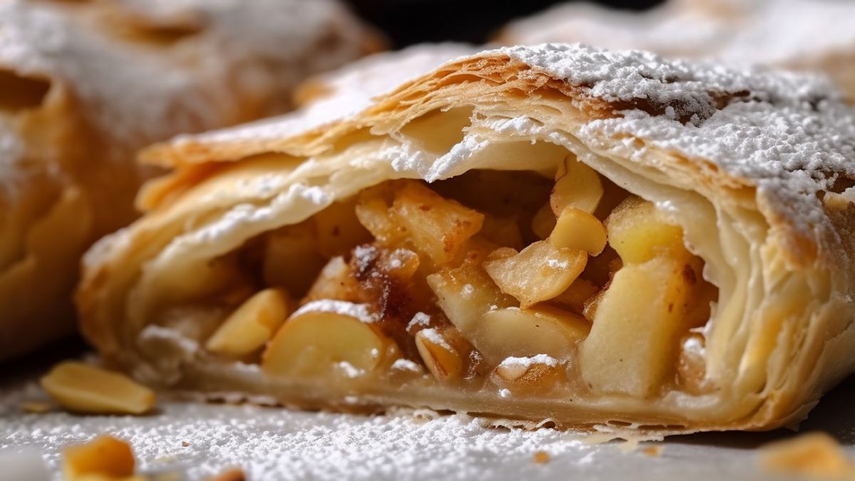 Штрудель с яблоками, пошаговый рецепт с фотографиями – Австрийская кухня: Выпечка и десерты. «Еда»