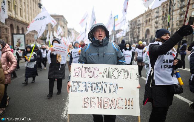 У Києві підприємці вийшли на акцію проти карантину